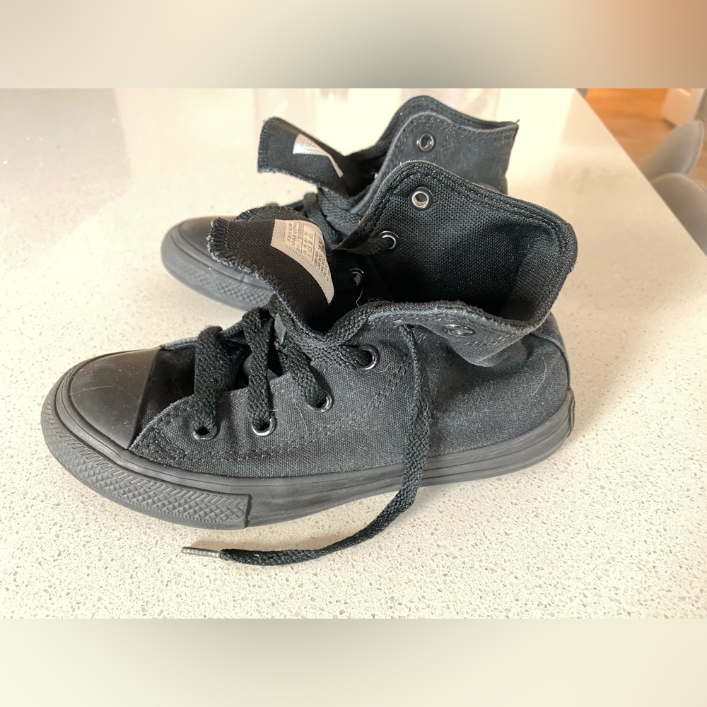 Converse Black Kids High-Top Sneakers